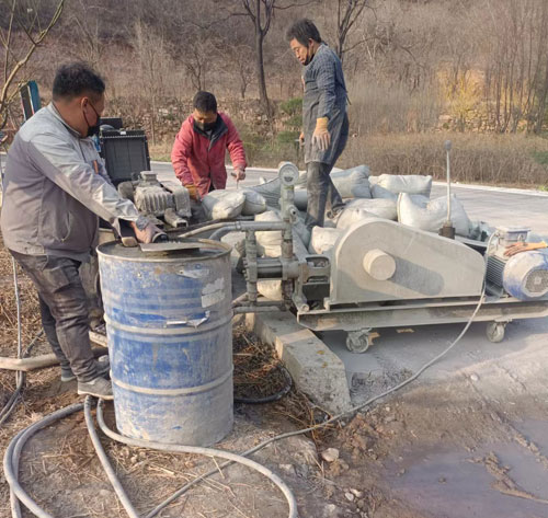 碾子山路面下沉注浆